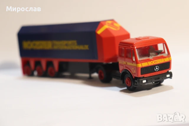 HERPA H0 1/87 MERCEDES КАМИОН МОДЕЛ ТРАНСПОРТ НА СТЪКЛО, снимка 4 - Колекции - 50919792