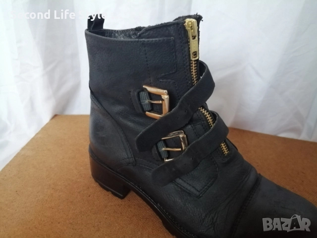 №38 дамски боти естествена кожа в черен цвят марка 5th Avenue, снимка 15 - Дамски боти - 52915798