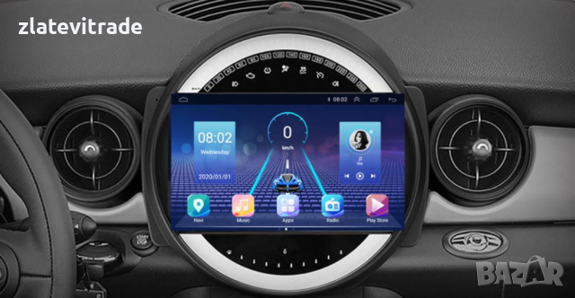 BMW MINI COOPER R56 R60 2007-2014 9'' АНДРОИД НАВИГАЦИЯ, 9356, снимка 4 - Навигация за кола - 36278924