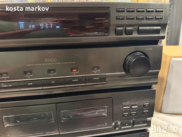 Винтидж стерео система Sony, снимка 2 - Ресийвъри, усилватели, смесителни пултове - 56317843