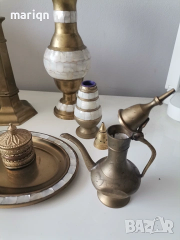 Месингови свещници и други , снимка 2 - Антикварни и старинни предмети - 53663533