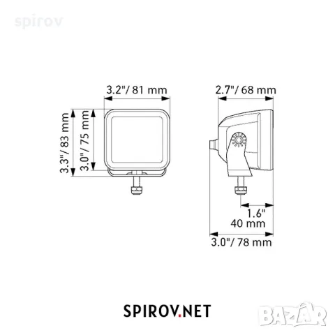 Комплект LED светлини HELLA Work Light Black Magic 40W, снимка 4 - Части - 55701788