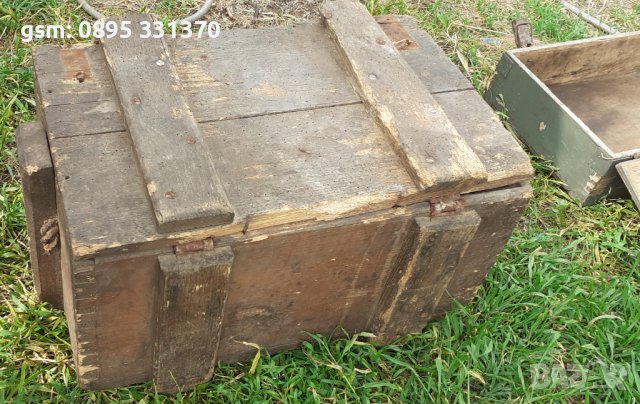 стар военен дървен сандък с патина, снимка 6 - Антикварни и старинни предмети - 34261165