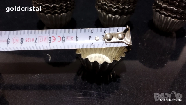 стари метални форми за сладки кошнички , снимка 3 - Антикварни и старинни предмети - 52617117