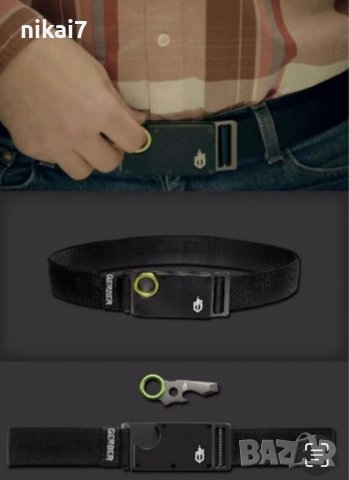 тактически колан с вградени в катарамата нож-ключ за оцеляване, снимка 3 - Колани - 42102084