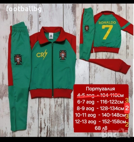 CR7 ❤️⚽️ Португалия ❤⚽️ детско юношески футболни екипи, снимка 16 - Футбол - 31598377