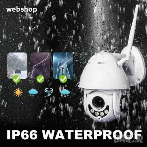 КАМЕРА ЗА ВЪНШНО НАБЛЮДЕНИЕ IP SMART WIRELESS WI-FI HD 720P ANDROID И IOS, снимка 1