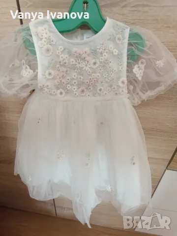 Next разкошна рокля на цветя и тюл , снимка 15 - Бебешки рокли - 49244281
