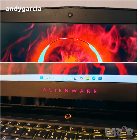 Dell Alienware 17 R4/Intel Core i7-7820HK/NVidia GTX 1080 8GB 190W/16GB RAM/512GB SSD/QHD IPS 120hz, снимка 12 - Лаптопи за игри - 53535131