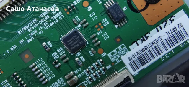 TOSHIBA 32W2433D със счупена матрица, UE-3840-1U, L2300 REV:1.03A.01, 6870C-0442B, Core 32" 6PKG, снимка 12 - Части и Платки - 47871562