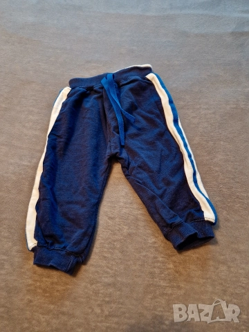 6-9м 74см Панталон тип долница, памук, син, без следи от употреба 
