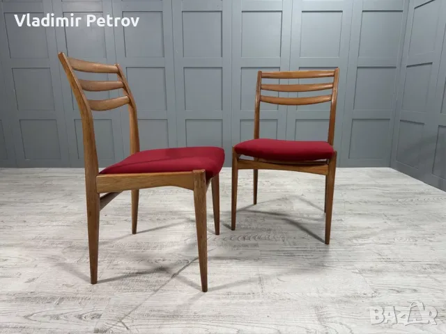 Чифт трапезни столове от 60-те К101, снимка 11 - Столове - 56018690