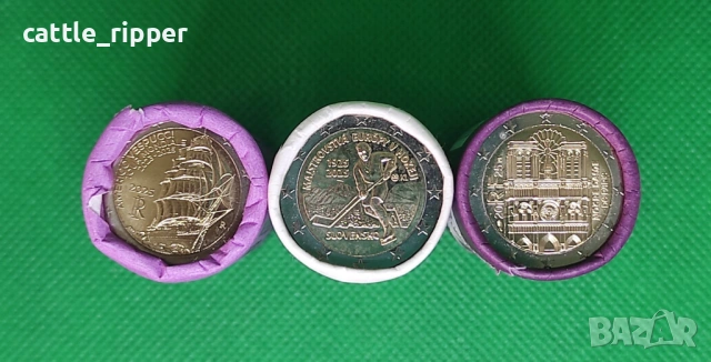 2 евро 2025 Франция "Notre-Dame", снимка 4 - Нумизматика и бонистика - 53770922