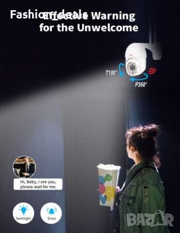 Нова Външна безжична камера за видеонаблюдение Цветно нощно виждане, снимка 8 - HD камери - 41754197