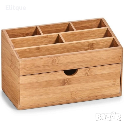 Стилен и практичен бамбуков органайзер, снимка 3 - Други стоки за дома - 52606559