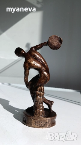 Дискохвъргачът или „Дискобол“ , бронзова статуетка , снимка 5 - Статуетки - 53817587