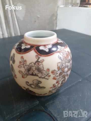 Красива стара ваза порцелан Сатцума Satsuma маркировка