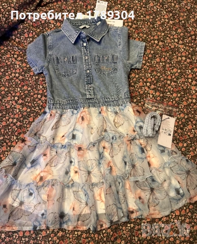 Нова детска рокля Guess, снимка 2 - Детски рокли и поли - 53500555