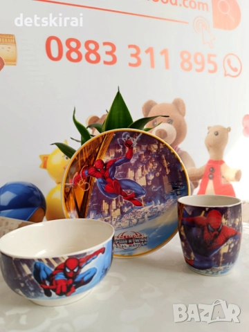 Порцеланов сервиз различни герои - Спайдърмен, Фрозен, Мак и др, снимка 15 - Други - 35583793