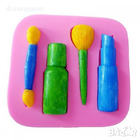 3808 Форма с червило и четки за грим, снимка 9 - Форми - 38910045