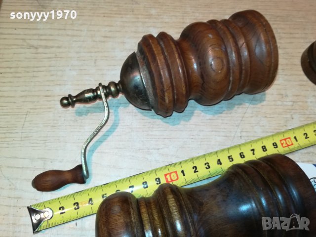 3бр дървени прибори-сол/пипер от германия 2810211706, снимка 14 - Антикварни и старинни предмети - 34613803