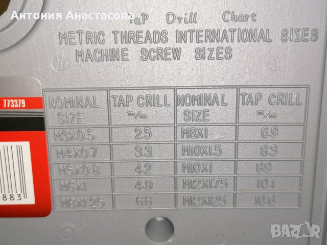 Комплект  немски метчици и плашки от 31 части на MTX, снимка 3 - Други инструменти - 34627294