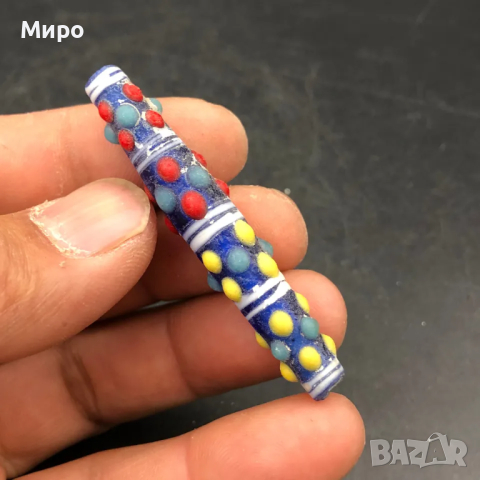 ФЪН ШУЙ РИСУВАНО СТЪКЛО СТАРА МЪНИСТА ТАЛИСМАН ПРОТИВ УРОКИ АМУЛЕТ