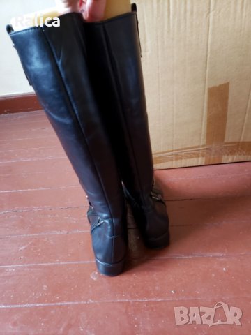 GiAnni черни ботуши от естествена кожа, НОВИ, снимка 8 - Дамски ботуши - 39310489