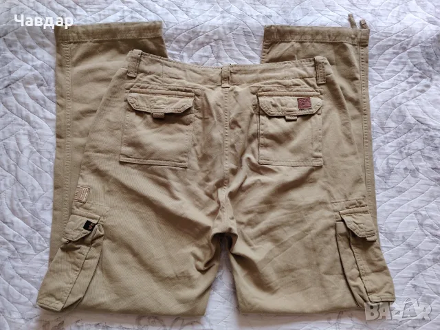 ALPHA INDUSTRIES - мъжки карго панталон, размер 36/XL, снимка 3 - Панталони - 55844429