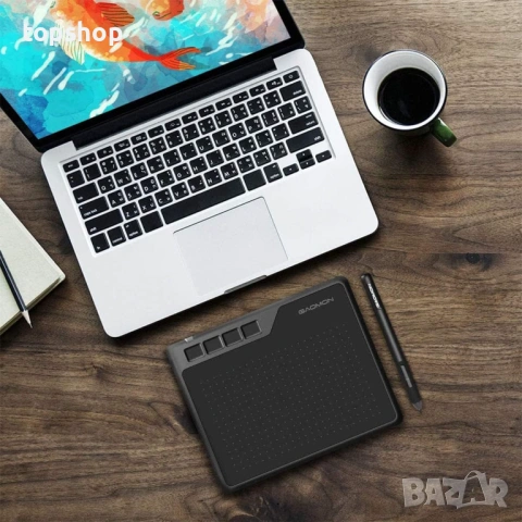 Чисто нов запечатан графичен таблет GAOMON S620 – 8192 нива на натиск (за рисуване, OSU, уроци..., снимка 6 - Таблети - 53697089