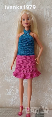 Дрехи за кукла Барби нови ръчно изработени , снимка 4 - Кукли - 50309093