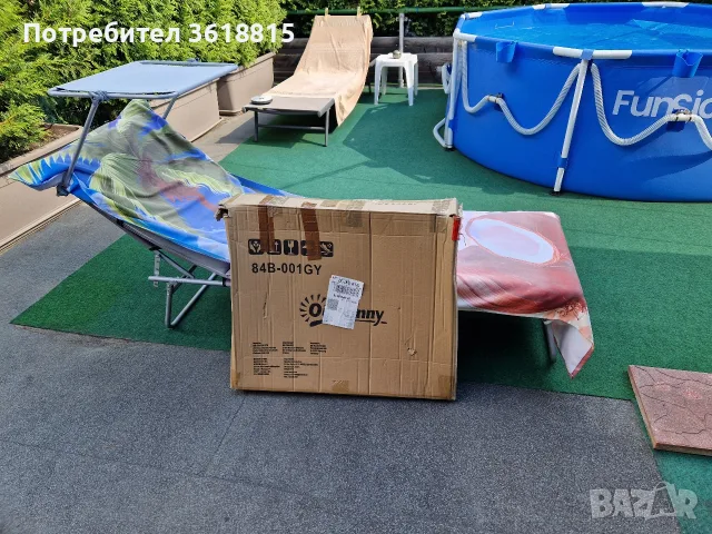 продавам сгъваем шезлонг., снимка 4 - Къмпинг мебели - 55948455