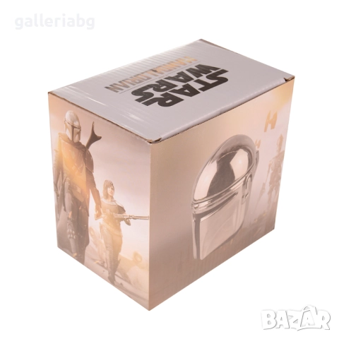 3D керамична чаша шлем киборг Mandalorian – сувенир с капак 200 мл, снимка 5 - Чаши - 51682214