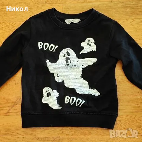 Блуза Н&М с обръщащи се пайети., снимка 3 - Детски Блузи и туники - 50102666