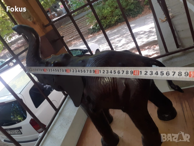 Голям кожен слон играчка слонче, снимка 6 - Антикварни и старинни предмети - 53270321