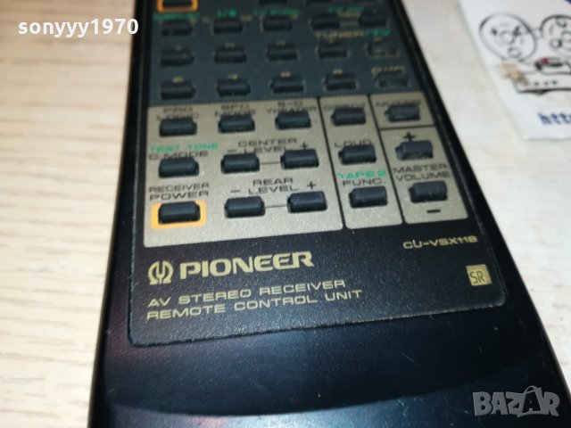PIONEER CU-VSX118 AUDIO RECEIVER REMOTE 2910211936, снимка 13 - Други - 34619861