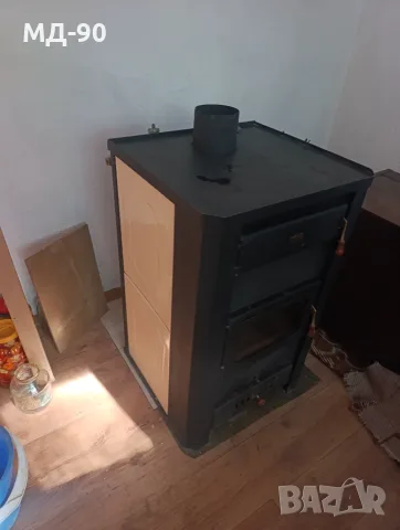 Продавам печка тип камина с водна риза Прити, 17 кw, снимка 2 - Камини - 56294745