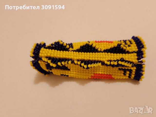 Старо протмоне за червило стъклени мъниста 1907г, снимка 5 - Антикварни и старинни предмети - 42181195