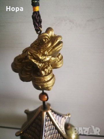 Вятърен звънец от метал Жаба , снимка 9 - Декорация за дома - 35948941