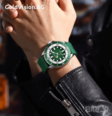 Мъжки часовник – CURREN 8448 – Green + ПОДАРЪК, снимка 3 - Мъжки - 53206647