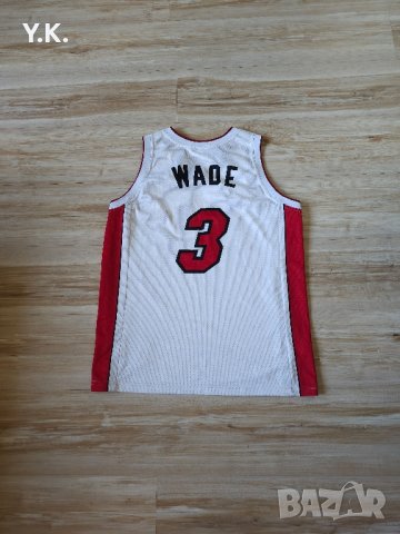 Оригинален мъжки баскетболен потник Champion x Miami Heat NBA x Wade, снимка 3 - Тениски - 42323766