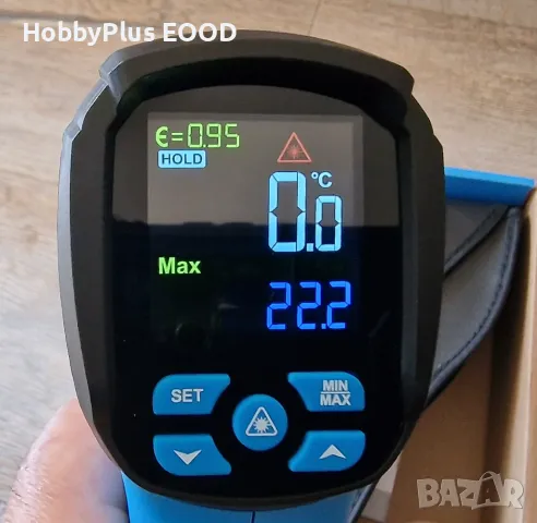 1600°С Безконтактен лазерен термометър , снимка 3 - Измервателни инструменти - 50402740