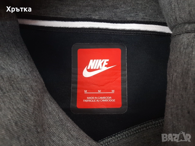 Nike Tech Fleece - Оригинална мъжка блуза с висока яка размер M, снимка 7 - Блузи - 52944182