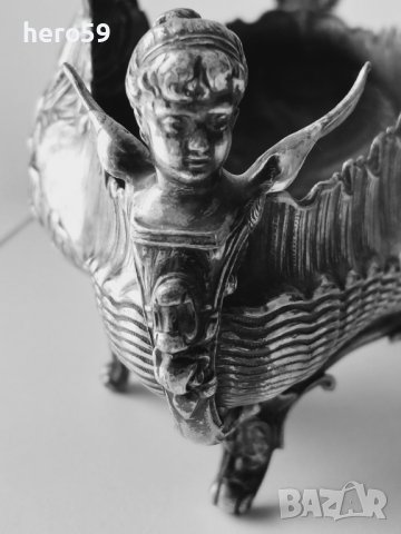 WMF-посребрена боnбониера(гондола) 1890 год./сребро сребърна/, снимка 3 - Антикварни и старинни предмети - 40939129
