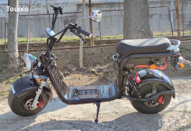 Електрически скутер EcoWay Чопър HR8-1 12A/h батерия черен