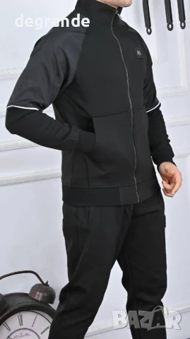 Мъжки спортен екип AX - наличен в Черно и Синьо Материя 100% пaмук, снимка 2 - Спортни дрехи, екипи - 51325267