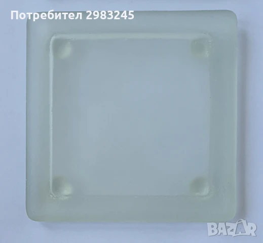   Стъклени квадратни подложки за свещи