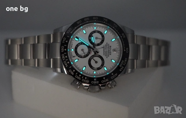 Rolex Daytona silver white Panda , снимка 8 - Луксозни - 53207254