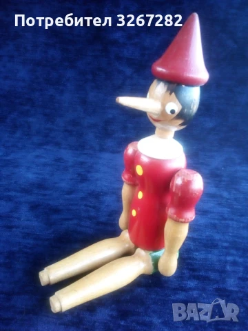 Палячо,Кукла,Пинокио,Дърво,Старинна, снимка 9 - Антикварни и старинни предмети - 50999264