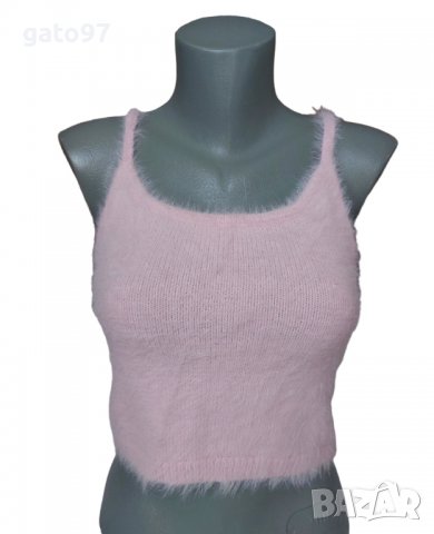 Розово пухено бюстие, снимка 1